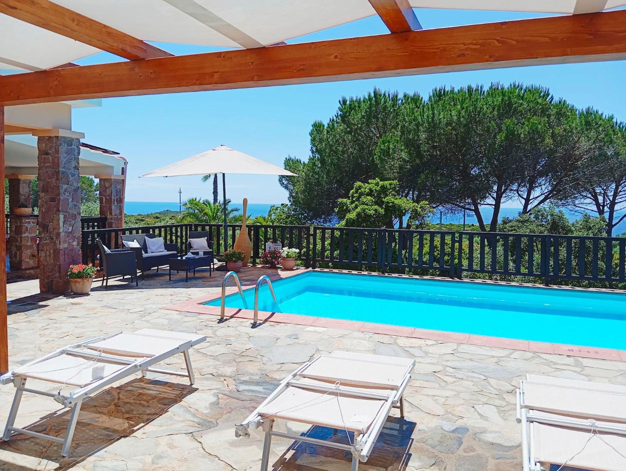 Alghero Villa Barranch With Sea View Swimming Pool For 6 People Exterior photo